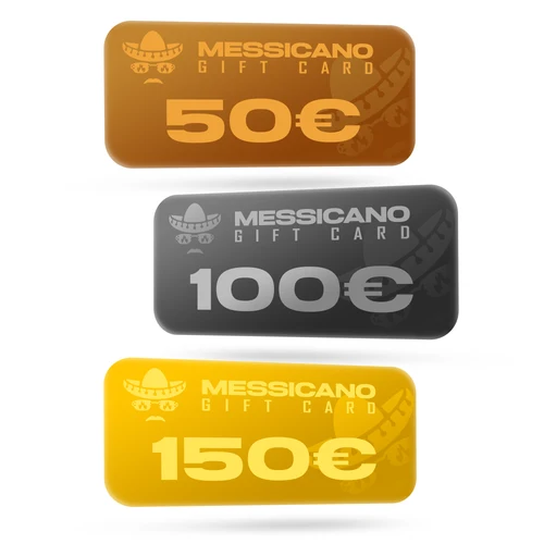 Tre buoni regalo del Messicano da 50, 100 e 150 euro